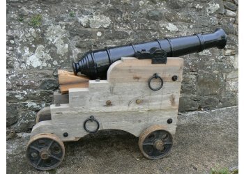 Antique Cannon. Naval Style Truck #11