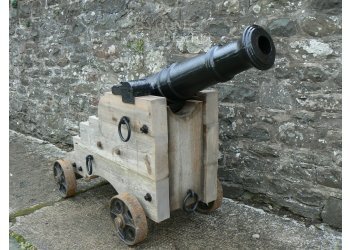 Antique Cannon. Naval Style Truck #8