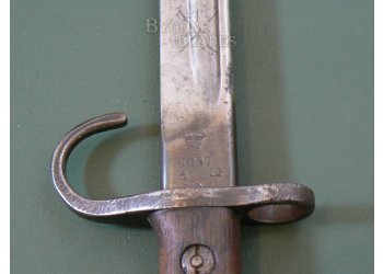 British P1907 First Pattern Hooked Quillon Bayonet. Enfield 1912. #7