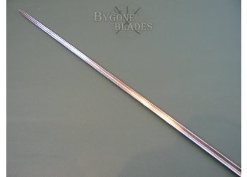 British Sword Cane. Tri-Form Blade. Horn Ferrule #12