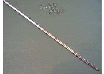 British Sword Cane. Tri-Form Blade. Horn Ferrule #8