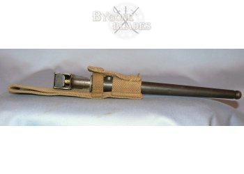 British WWII No 4 MkII Spike Bayonet with Scabbard and Frog #3