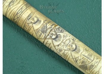 Japanese Meiji Period Bone Mounted Tanto. Souvenir Knife. #2312007 #8