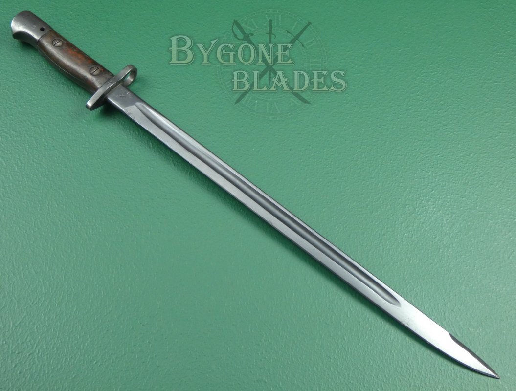 Indian Ishapore 1907 Pattern Black Blade. Upper False Edge