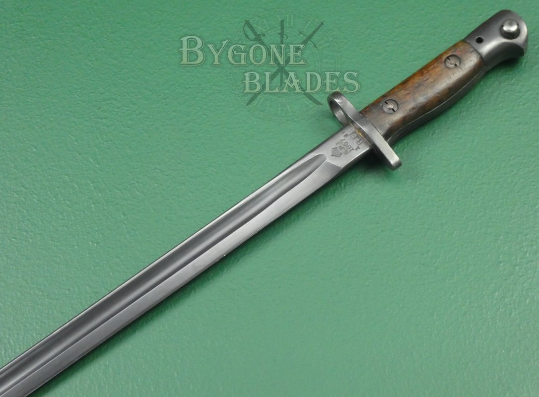 Indian Ishapore 1907 Pattern Black Blade. Upper False Edge