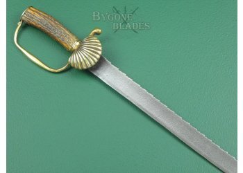 18th Century Sawback Hunting Sword.  #3
