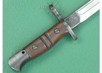 American 1917 Pattern Bayonet. Remington. Mk II Green Scabbard. #2305006 #9