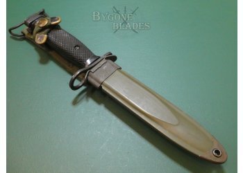 American Vietnam War Period M7 Bayonet and M8A1 PWH Scabbard #5