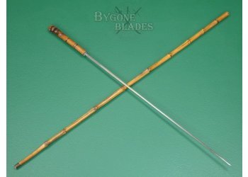 Antique British Sword Cane. Rootball Handle. #2307006 #1