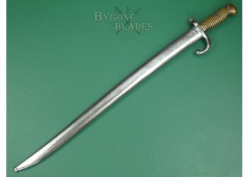 Basque M1866 Chassepot Musket Bayonet. Maltese Cross Mark. #2306004 #4