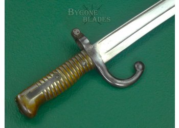 Basque M1866 Chassepot Musket Bayonet. Maltese Cross Mark. #2306004 #9