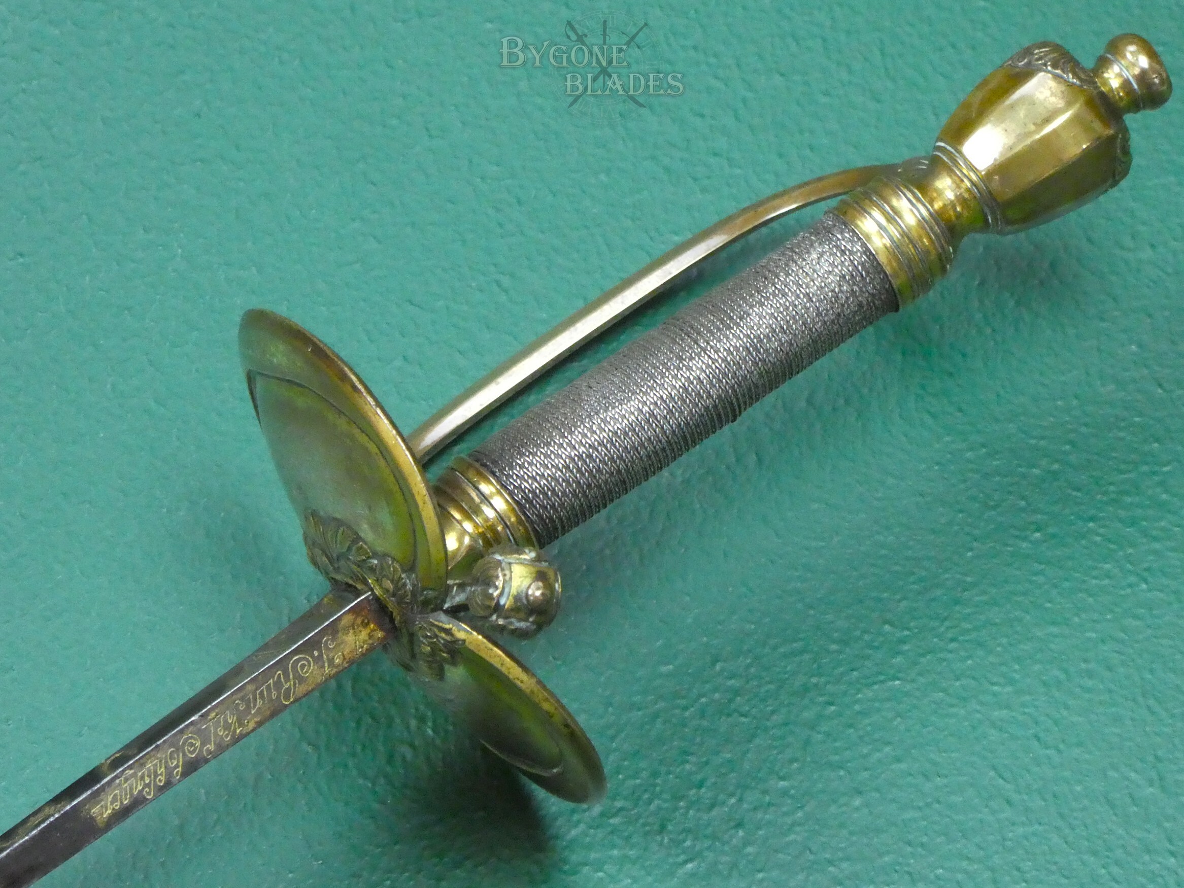 British 1796 Infantry Officers Spadroon. Napoleonic Wars Sword. Runkel. #2609002 #12