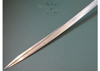 British 1821 Pattern Field Artillery Officers Sabre. Pipe Back. Quill Point #4