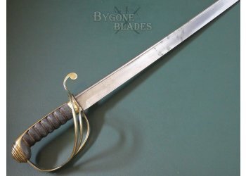 British 1821 Pattern Field Artillery Officers Sabre. Pipe Back. Quill Point #5