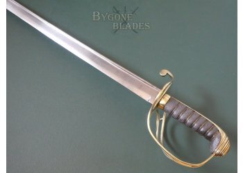 British 1821 Pattern Field Artillery Officers Sabre. Pipe Back. Quill Point #6