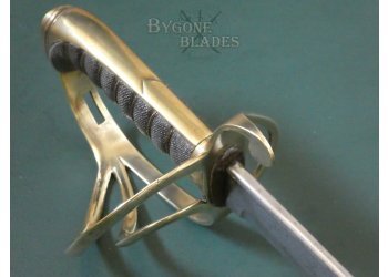 British 1821 Pattern Field Artillery Officers Sabre. Pipe Back. Quill Point #8