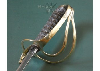 British 1821 Pattern Field Artillery Officers Sabre. Pipe Back. Quill Point #10