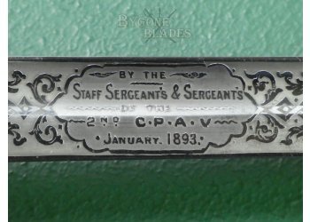 British 1822 Pattern Royal Artillery Officers Presentation Sword. Cinque Ports Artillery. #2211034 #14