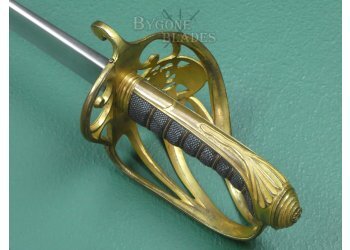 British 1822 Pattern William IV Infantry Officers Pipe Back Sword. #2311006 #12