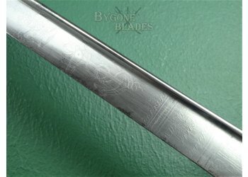 British 1827 George IV Large Quill Point Royal Navy Sword #16