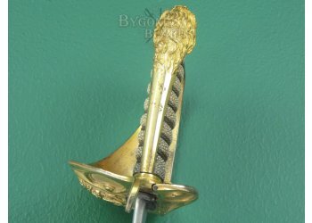 British 1827 George IV Royal Navy Officers Quill Point Sword #11