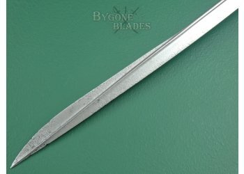 British 1827 George IV Royal Navy Officers Quill Point Sword #14
