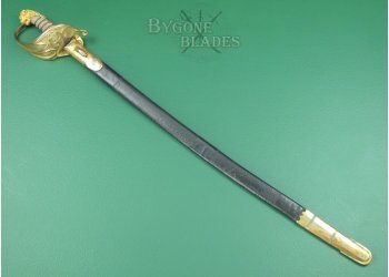 1827 pattern Royal Navy pipe back sword