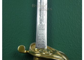 British 1827 Pattern EIIR Royal Navy Officers Sword. Wilkinson 1955 #12
