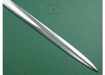 British 1827 Pattern Pipe-Back, Quill Point Royal Navy Sword. 1832-1846. #2106009 #15