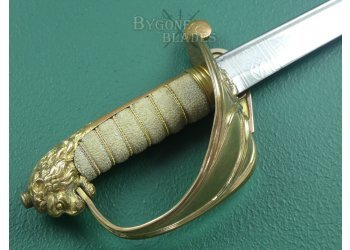 British 1827 Pattern Pipe-Back, Quill Point Royal Navy Sword. 1832-1846. #2106009 #9