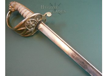 British 1827 Pattern Pipe-Back Royal Navy Officer&#039;s Sword. Early Victorian #10