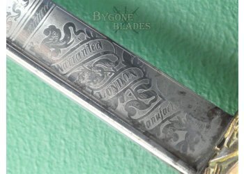 British 1827 Pattern William IV Royal Navy Officers Quill Point Sword. 1832-1837 #15