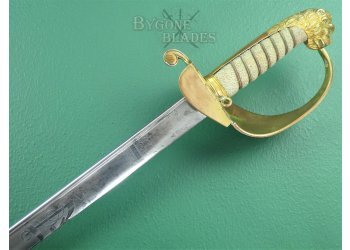 British 1827 Pattern William IV Royal Navy Officers Quill Point Sword. 1832-1837 #8