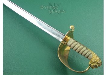 British 1827 Pattern William IV Royal Navy Officers Quill Point Sword. 1832-1837 #10
