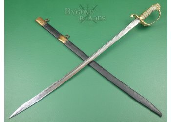 British 1827 Quill Point Royal Navy Officers Sword. #2107014 #2