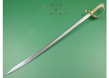 British 1827 Quill Point Royal Navy Officers Sword. #2107014 #6