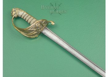 British 1827 Quill Point Royal Navy Officers Sword. #2107014 #7