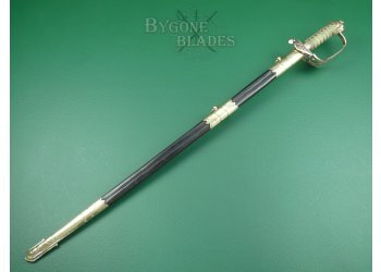 British 1827/46 Pattern Named Victorian Royal Navy Officers Sword #4