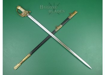 British 1827/46 Pattern Royal Navy Officers Sword. WW2 Named Officer. #2305005 #1