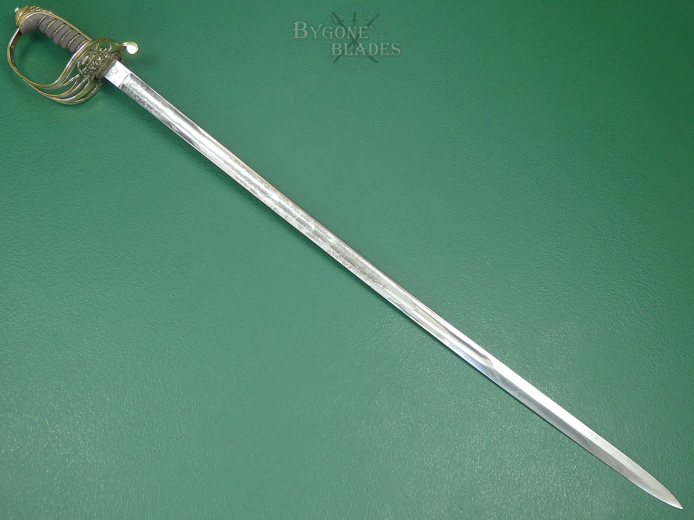 British 1845 Pattern Infantry Field Officers Presentation Sword. Major Urban Richards. #2608001 #5