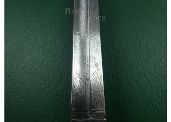 British 1845 Pattern Infantry Officers Sword. Owners Initials. #2211003 #14