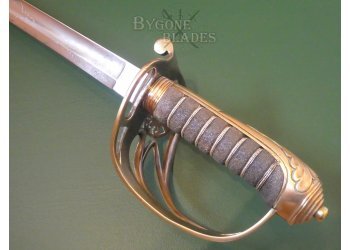 British 1845/54 Pattern Infantry Officers Sword. Duke of Wellingtons West Riding Regiment #11