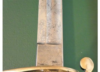 British 1845/54 Pattern Infantry Officers Sword. Duke of Wellingtons West Riding Regiment #14
