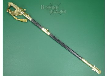 British 1846 Pattern Royal Navy Reserve Officers Sword. WW1. #2406001 #3