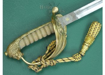 British 1846 Pattern Royal Navy Reserve Officers Sword. WW1. #2406001 #9