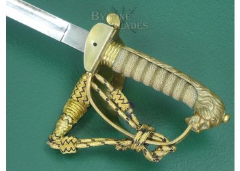 British 1846 Pattern Royal Navy Reserve Officers Sword. WW1. #2406001 #10