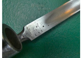 British 1853 Pattern Bayonet.  Bushed for the Martini-Henry Carbine. #2508003 #8