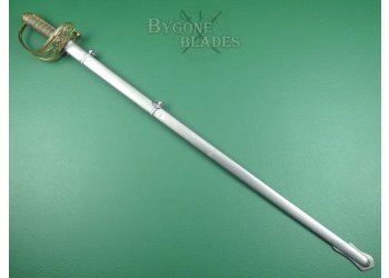 British 1854 Pattern Infantry Officers Wilkinson Sword. Family Crest. Owners Initials #3