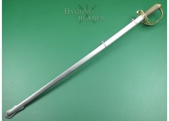 British 1854 Pattern Infantry Officers Wilkinson Sword. Family Crest. Owners Initials #4