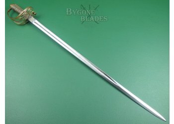 British 1854 Pattern Infantry Officers Wilkinson Sword. Family Crest. Owners Initials #5